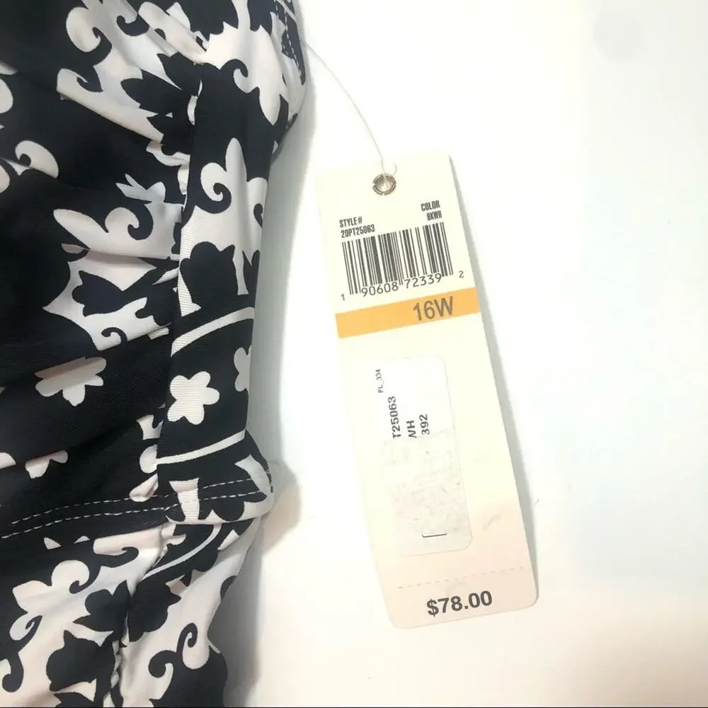 Anne Cole Plus Twist Front Tankini Swim Top